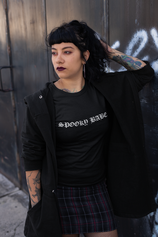 "Spooky Babe" Cotton T-Shirt